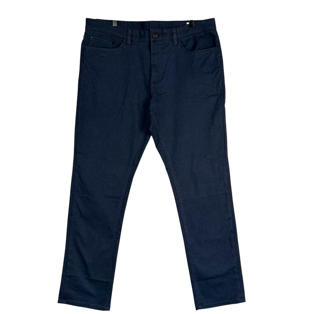 English Laundry 365 Pant Navy Blue Slim Chino - 36x32 W36 L32